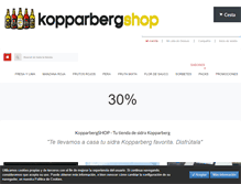 Tablet Screenshot of kopparbergshop.com